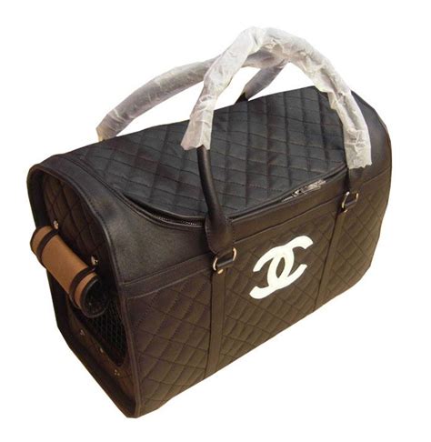 chanel small dog carrier.